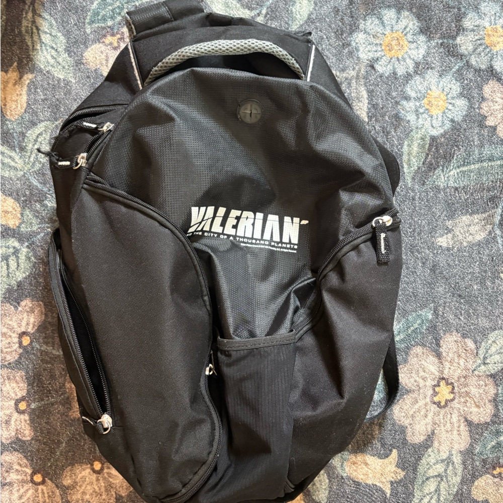 Black Men's Backpack - Valerian Movie Bag